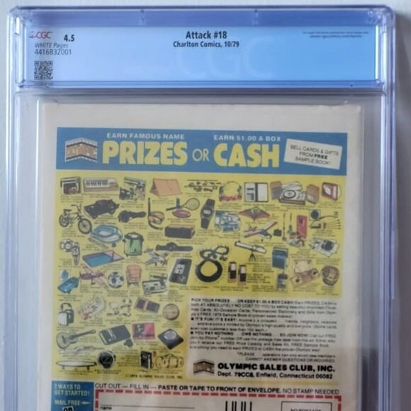 GRADED AND SEALED. 1979 ATTACK COMIC BOOK, ISSUE #18!!! - Picture 3 of 3